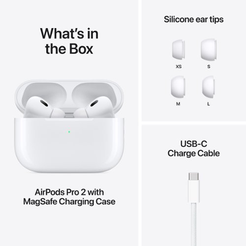 AirPods Pro 2（ホワイト） Apple AirPods Pro 2, Wireless Active Noise Cancelling