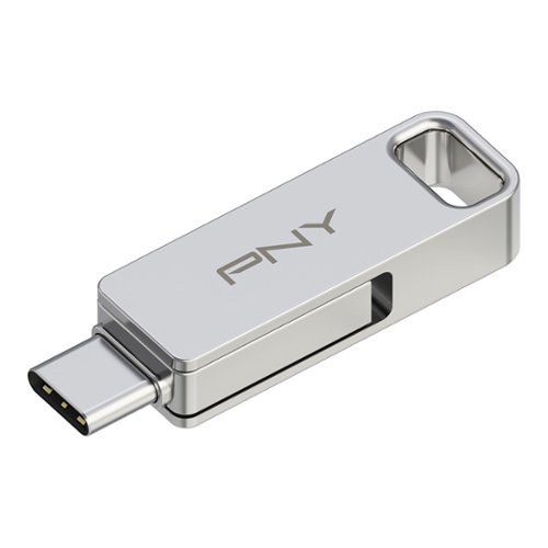 PNY 128GB DUO LINK USB 3.2 Type-C Dual Flash Drive - Silver WHERE TO BUY