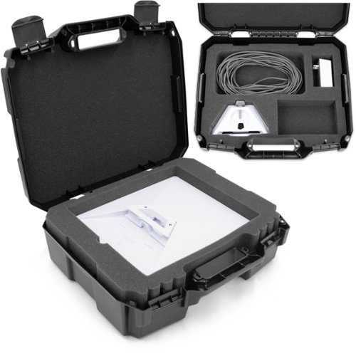 CASEMATIX Hard Case for Starlink Mini Kit AC Dual Band Wi-Fi System and Accessories - Black WORLDWIDE DELIVERY