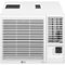 LG - 570 Sq. Ft. 12,200 BTU 230V Window Air Conditioner with Cool, Heat and Wi-Fi Control - White-Front_Standard