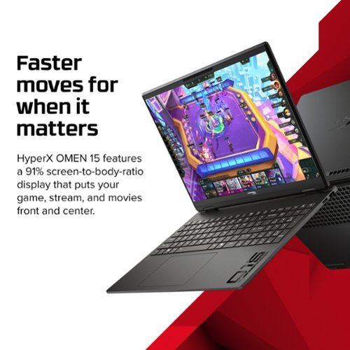 HyperX OMEN 15.3 2K 165Hz Gaming Laptop - Intel Core Ultra 7 255H (2025) - 12GB Memory - NVIDIA GeForce RTX 5050 - 512GB SSD - Shadow Black SHOP ONLINE