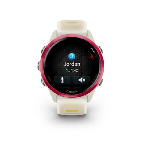 Garmin Forerunner 570 42mm Raspberry Aluminum Bundle with Clip On