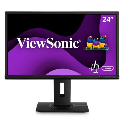 ViewSonic - Refurbished Excellent - IPS 1080p VG2440 24" Monitor with Integrate vDisplyManager (CR) - Black-Front_Standard 