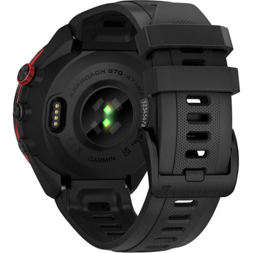 【美品】GARMIN APPROACH S70 47MM ブラック Garmin Approach S70 GPS Smartwatch 47mm Ceramic Black