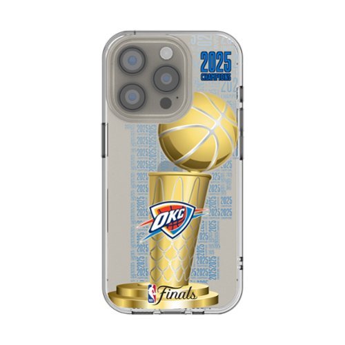 Keyscaper - NBA - Oklahoma City Thunder 2025 NBA Finals Champions iPhone Clear Case - 13 mini - Multicolor-Front_Standard 