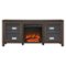 Camden&Wells - Quincy Log Fireplace TV Stand for Most TVs up to 65" - Alder Brown-Front_Standard 