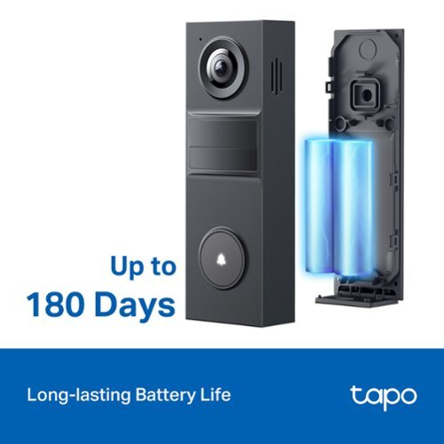 TP-Link Tapo Smart Live View 2K Video Doorbell with Ring Call, 160° FOV, Local and Cloud Storage - No Monthly Fees - Black WHERE TO BUY