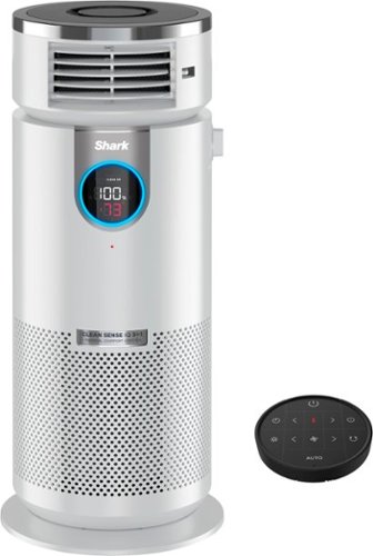 Shark - 3-in-1 Air Purifier, Heater & Fan with NanoSeal HEPA, Cleansense IQ, Odor Lock,  500 Sq. Ft Coverage - White