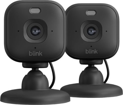 Blink Mini 2K+ Compact plug-in security camera, 2K video resolution, color night vision, enhanced audio - 2 Cam - Black WHERE TO BUY