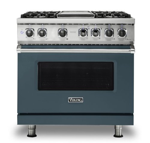 Viking - 36-Inch Dual Fuel Freestanding Range - Squall-Front_Standard 