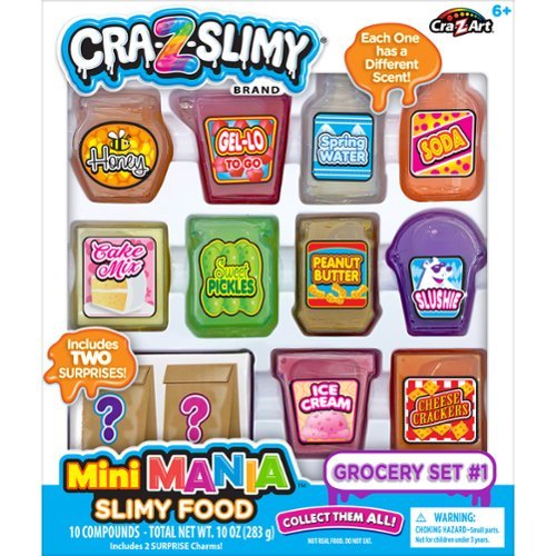 Cra-Z-Art Cra-Z-Slimy: Mini Mania Slimy Food Grocery Set, Ages 6+ HOW TO BUY