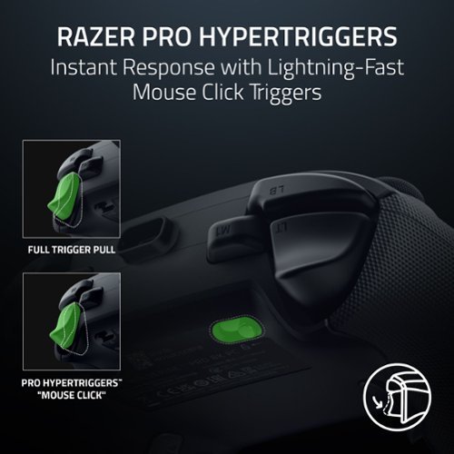 Razer Wolverine V3 Pro 8K Wireless Gaming Controller with TMR Thumbsticks and Swappable Caps for PC - Black GLOBAL SHIPPING
