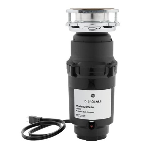 GE - DISPOSALL 1/2 HP Disposer - Black