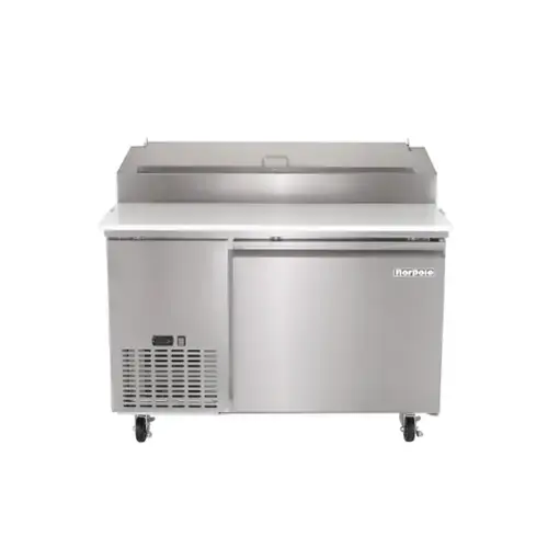 Front. Magic Chef - Commercial 13.8 cu. ft. Single Door Pizza Refrigerator in Stainless Steel - Stainless Steel.