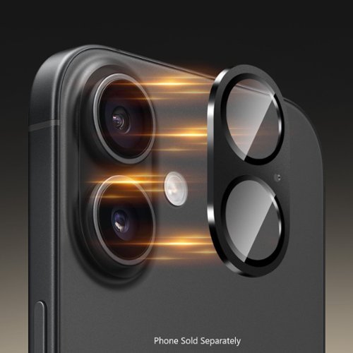 SaharaCase Ultra-Strong Camera Lens Protector for Apple iPhone 16 and 16 Plus (2-Pack) - Black HOW TO BUY