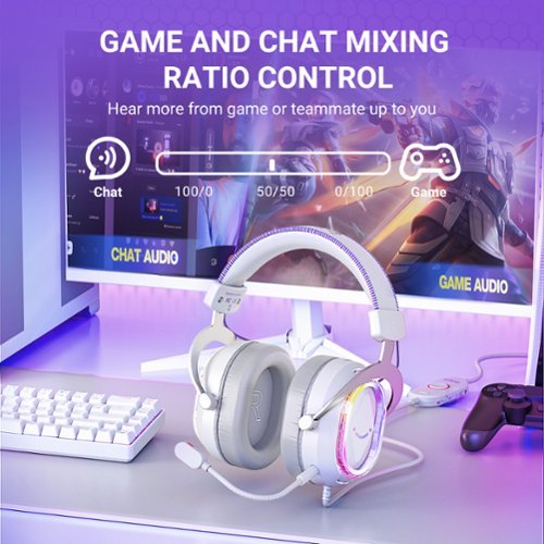 FIFINE USB Wired Gaming Headset: RGB, 7.1 Surround Sound, Detachable Mic, Over-Ear Soft Ear Pads for PC, Mac, PS5/PS4 - White HOW TO BUY
