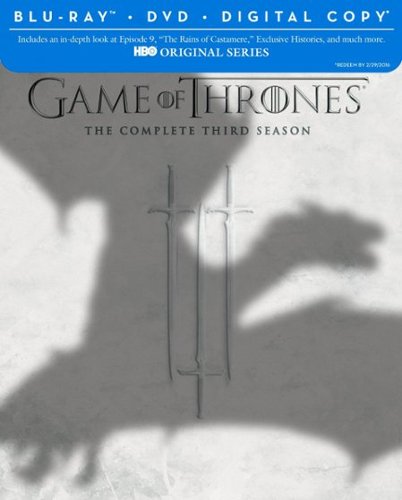  Game of Thrones: The Complete Third Season [7 Discs] [Includes Digital Copy] [Blu-ray/DVD]