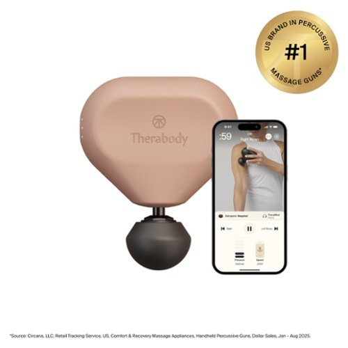 Therabody - Theragun Mini (3rd Generation) - Ultra-Portable Massage For Recovery Anytime, Anywhere - Desert Rose-Front_Standard 