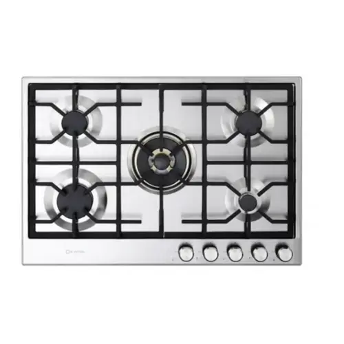 Front. Verona - Verona 30" Designer Gas Cooktop with 5 Sealed Burners in Stainless Steel - Stainless Steel.