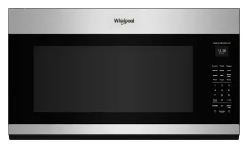 Whirlpool  
SENSOR TECHNOLOGY  
12:20  
Nistalia t  
Popcorn Potato Veggies  
Defrost Reheat Cook  
Soften Melt Dinner Plate  
Warm Steam Power  
1 2 3 4 5 6 7 8 9  
Timer 0 +1 min CANCEL START +30g  
Turntable