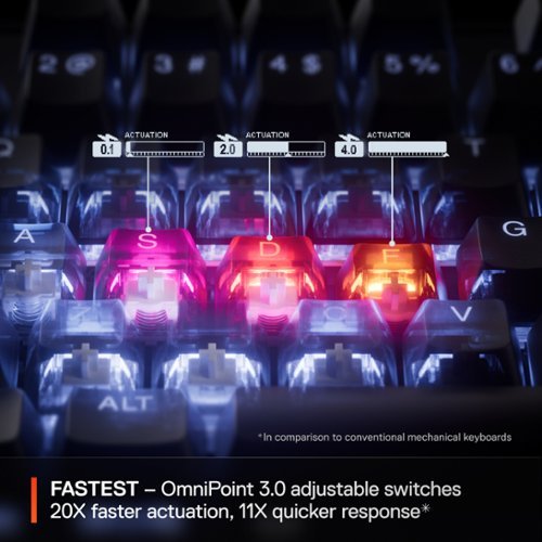 SteelSeries Apex Pro TKL Gen 3 Wired Mechanical OmniPoint Adjustable HyperMagnetic Gaming Keyboard  with Rapid Tap - White GLOBAL SHIPPING