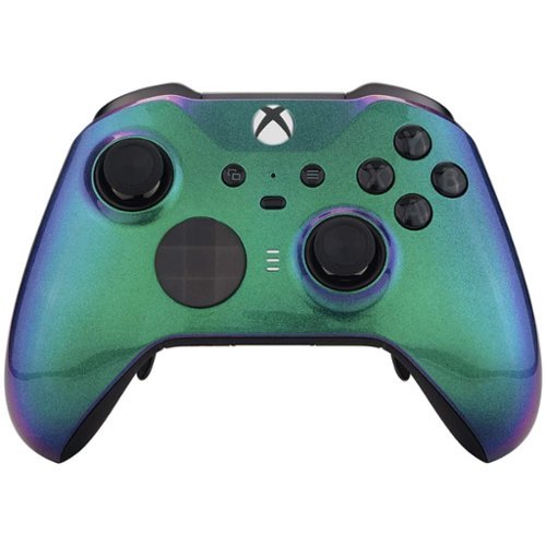 Custom Controllerzz - Custom Elite Series 2 Wireless Controller for Xbox Series X, Xbox Series S, Xbox One - Green & Purple Chameleon-Front_Standard 