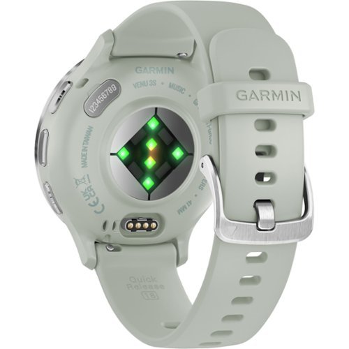 Garmin Venu 3S GPS Smartwatch 41 mm Fiber-reinforced polymer - Stainless Steel and Sage Gray WHERE TO BUY