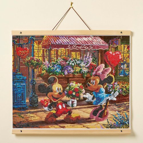 Cra-Z-Art : RoseArt Disney Dreams Diamond Art - Mickey & Minnie Sweetheart Cafe Gem Kit WORLDWIDE DELIVERY