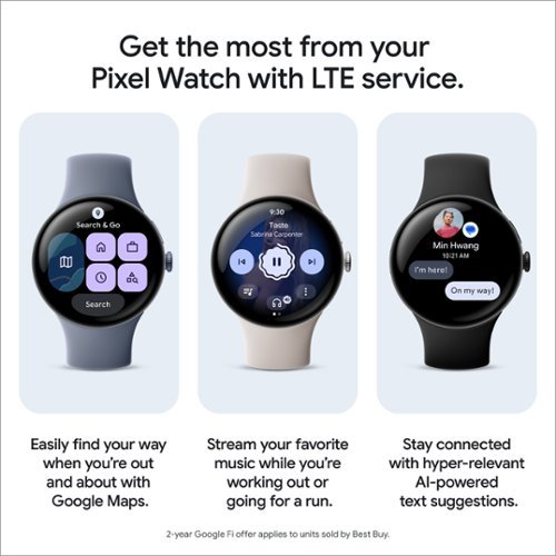 Google Pixel Watch 4 (41mm) - LTE - Matte Black Case - Obsidian Band - (2025) BUY IN SAUDI ARABIA