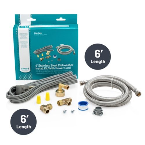 Smart Choice - Universal 6' Deluxe Dishwasher Install Kit - Multi-Front_Standard 