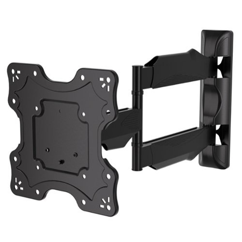 ProMounts - Full-Motion TV Wall Mount – Fits 17–47″ TVs, 77 lb Capacity, Extends Up to 20.7″ - Black-Front_Standard 