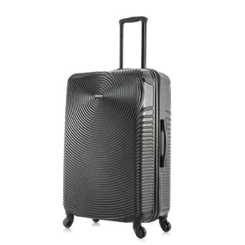 Front. DUKAP - Inception Lightweight Hardside Spinner Luggage 28" - BLACK.