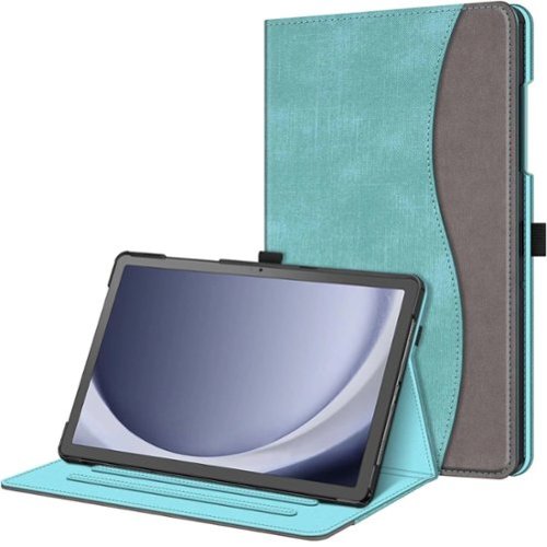 Kitcheniva - Multi Angle Stand Protective Case Cover For 11'' Samsung Galaxy Tab A9+ - Turquoise-Front_Standard 
