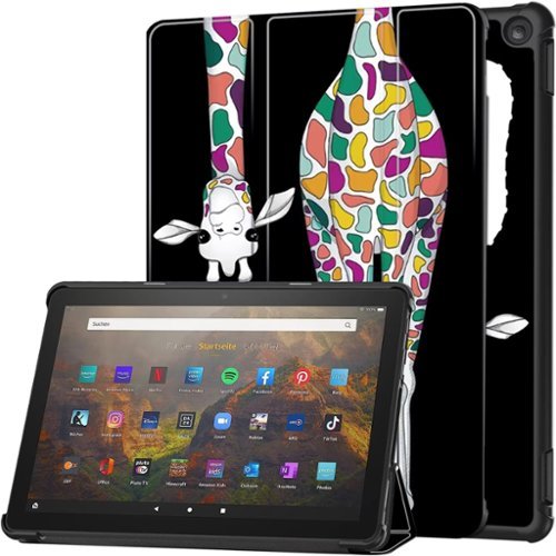 SaharaCase Tri-Fold Folio Case for Amazon Fire HD 10 (2023) - Black/Yellow WORLDWIDE DELIVERY