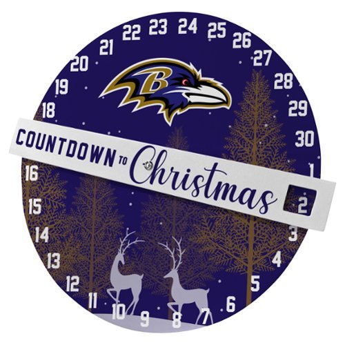 Pegasus - Baltimore Ravens Countdown to Christmas Wall Sign - Multicolor-Front_Standard 