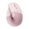 Logitech - Lift Vertical Wireless Optical Ergonomic Mouse with 4 Customizable Buttons - Wireless - Rose-Front_Standard