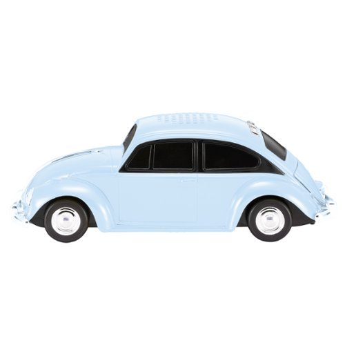 QFX Retro Car Portable Bluetooth Speaker with Bass Radiator and LED Lights - Blue HOW TO BUY