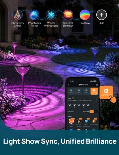 Linkind Smart Solar Pathway Lights Outdoor, APP Control, Solar & Wired Charging, Color Changing, 4 Pack - Black HOW TO BUY