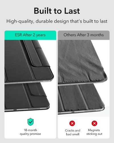 ESR Gear Rebound Magnetic Keyboard Case 360 for iPad Pro 12.9 2022 - Charcoal Gray WORLDWIDE DELIVERY
