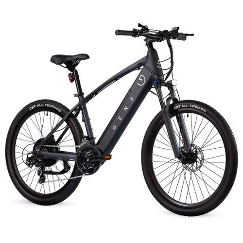 GEN3 - The Flex Hybrid Electric eBike w/ 40 mi Max Operating Range and 20 MPH Max Speed - Black-Angle_Standard 