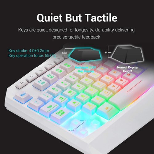 REDRAGON S101W-1 Wired RGB Backlit Gaming Keyboard with Multimedia Keys Wrist Rest and Red Backlit Mouse Combo 3200 DPI - White SHOP ONLINE