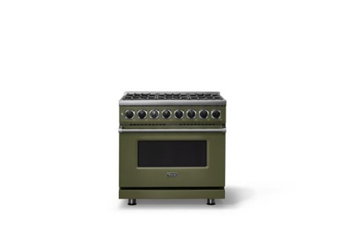 Viking - 36 in. Wide 6 Burner Dual Fuel Sealed Burner Range - Martini-Front_Standard 