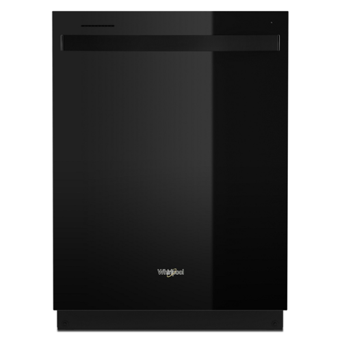  Whirlpool - 24&quot; Top Control Built-In Stainless Steel Tub Dishwasher with 3rd Rack, Large Capacity, 47 dBA - Black