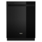 Whirlpool - 24” Stainless Steel Dishwasher with AI Intelligent Wash - 47 dBA - Black-Front_Standard
