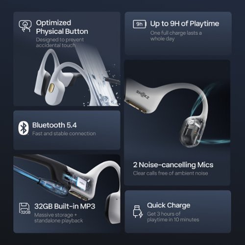 Shokz OpenSwim Pro Bone Conduction Sports Headphone - White BUY IN MIDDLE EAST