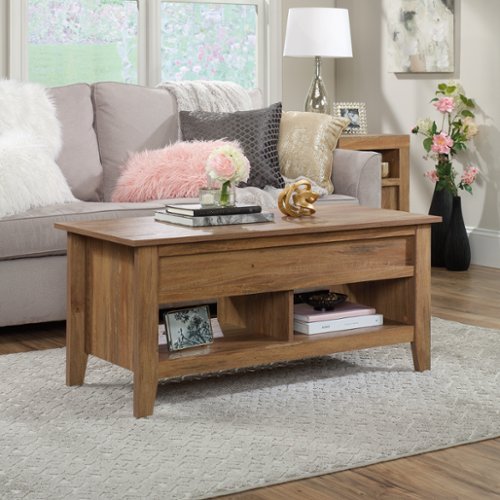 Sauder - Dakota Pass Lift Top Coffee Table - Light Brown-Front_Standard 