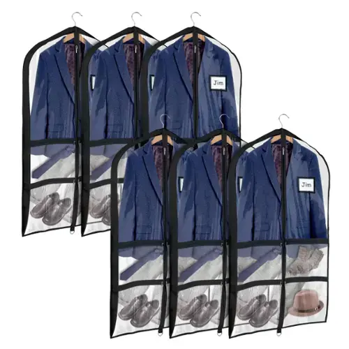 40"Clear Black 6 Pack