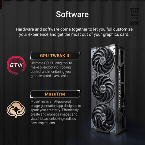 ASUS TUF Gaming NVIDIA GeForce RTX 5070 Ti OC Edition 16GB GDDR7 PCI Express 5.0 Graphics Card - Black WORLDWIDE DELIVERY