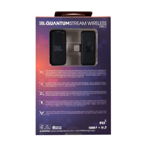 JBL Quantum Stream Wireless Clip On Microphone System for USB C