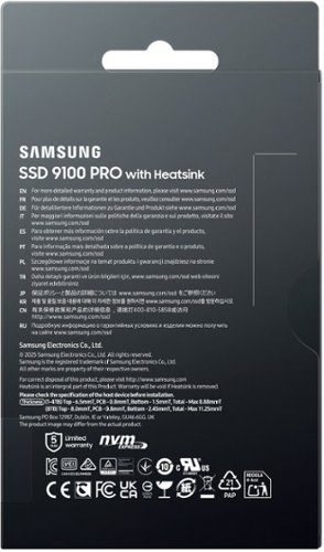 Samsung SSD 9100 PRO with Heatsink 8TB Internal SSD, PCIe 5.0x4 M.2 BUY IN AUSTRALIA